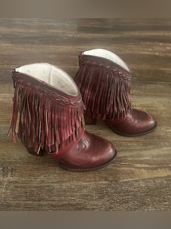 freebird Shoes - Freebird Tonto Fringe Boots Size 8 Boho Festival Rodeo
